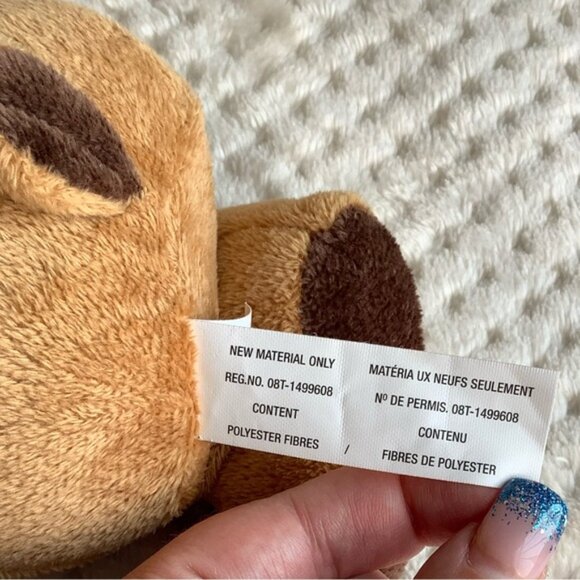 Best Made Toys Brown Stuffed Reindeer with Green Striped Hat and Scarf Plush - Picture 6 of 7